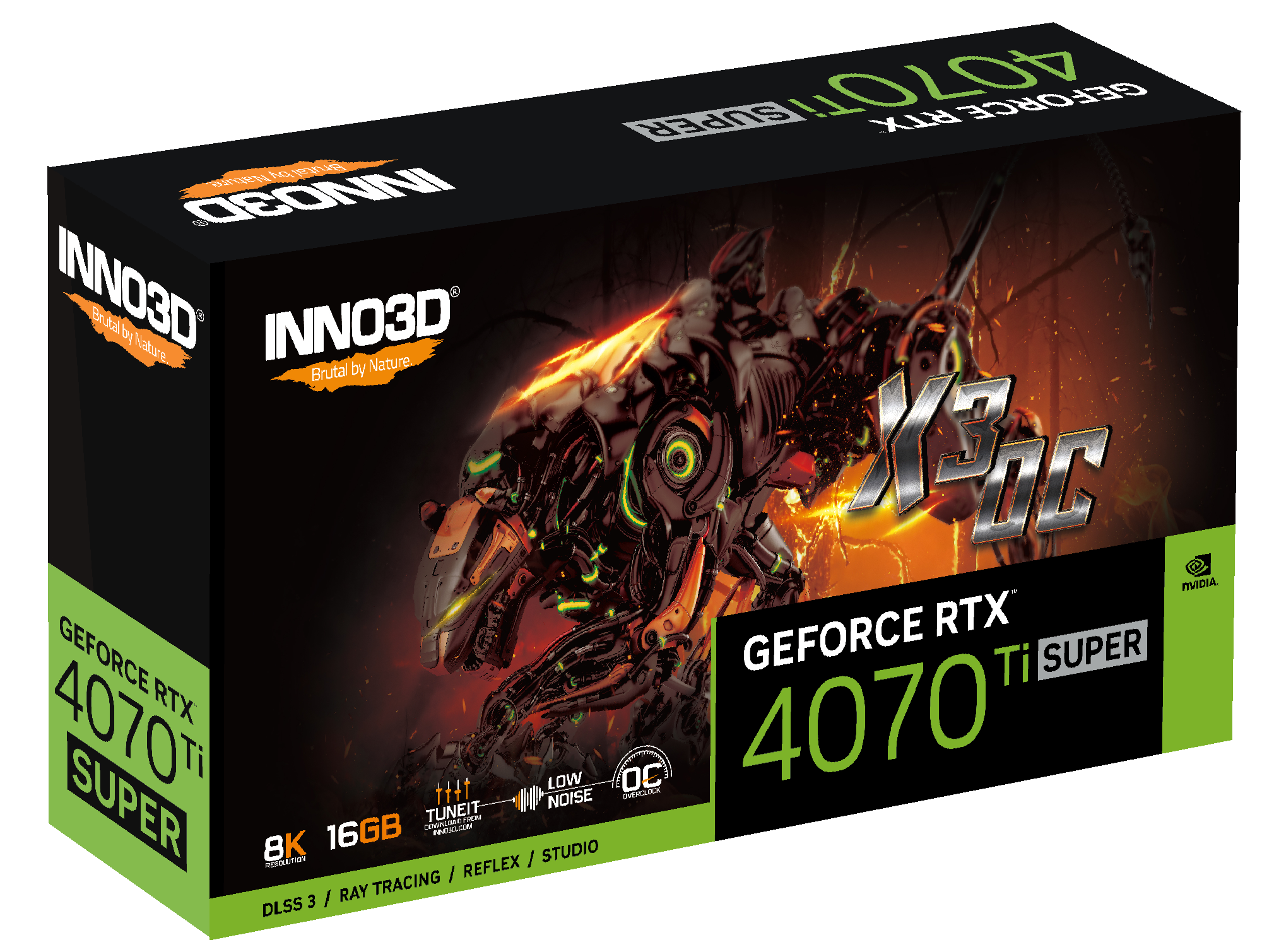 INNO3D GeForce RTX 4070 TI SUPER TWIN X3 OC 顯示卡 16GB GDDR6X