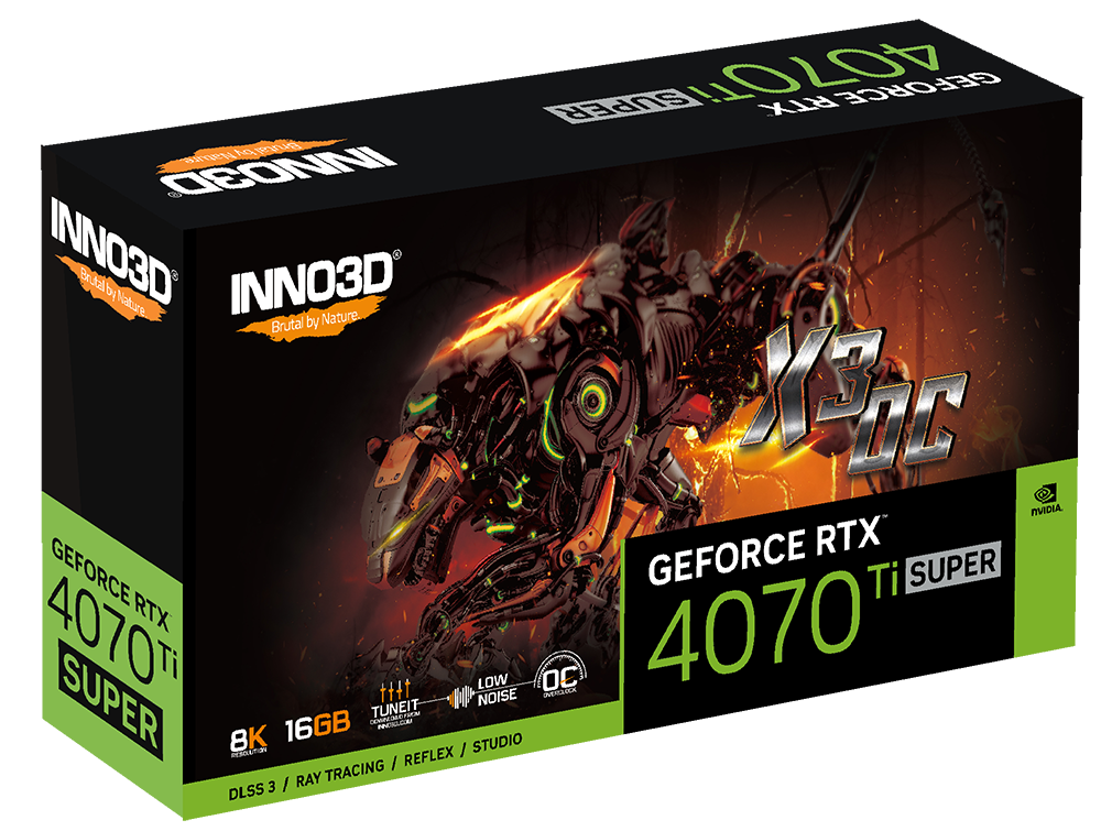 INNO3D GeForce RTX 4070 Ti SUPER  X3 顯示卡 16GB GDDR6X OC