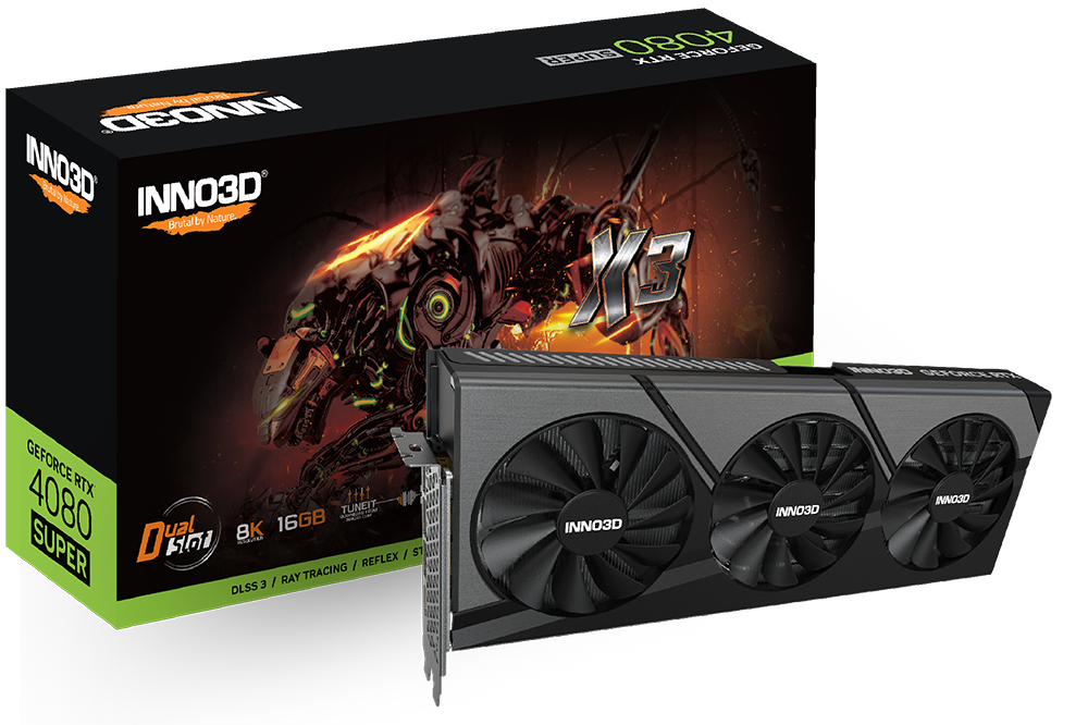 INNO3D GeForce RTX 4080 Super X3 顯示卡 16G Dual Slot