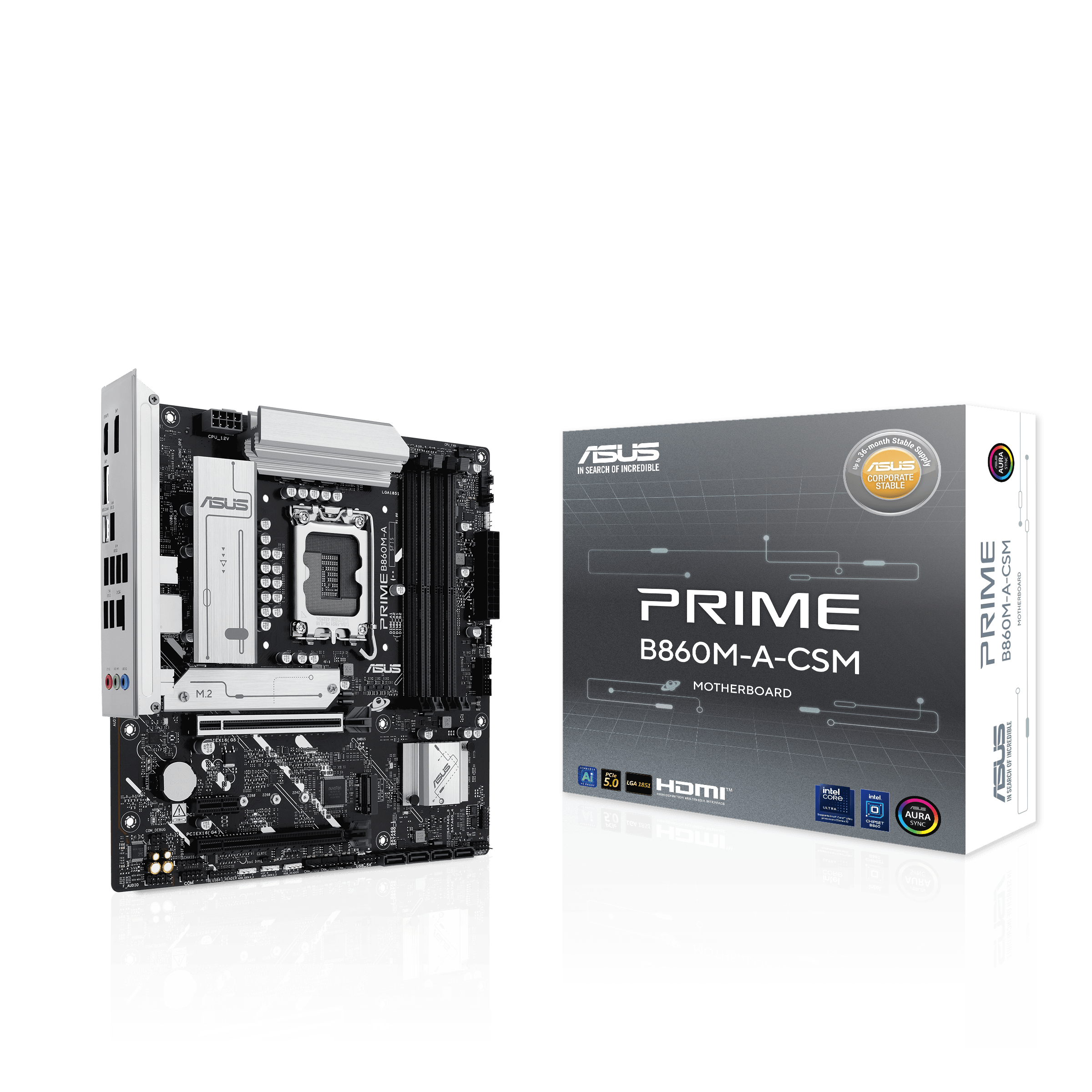 ASUS 华硕PRIME B860M-A-CSM MATX 主机板