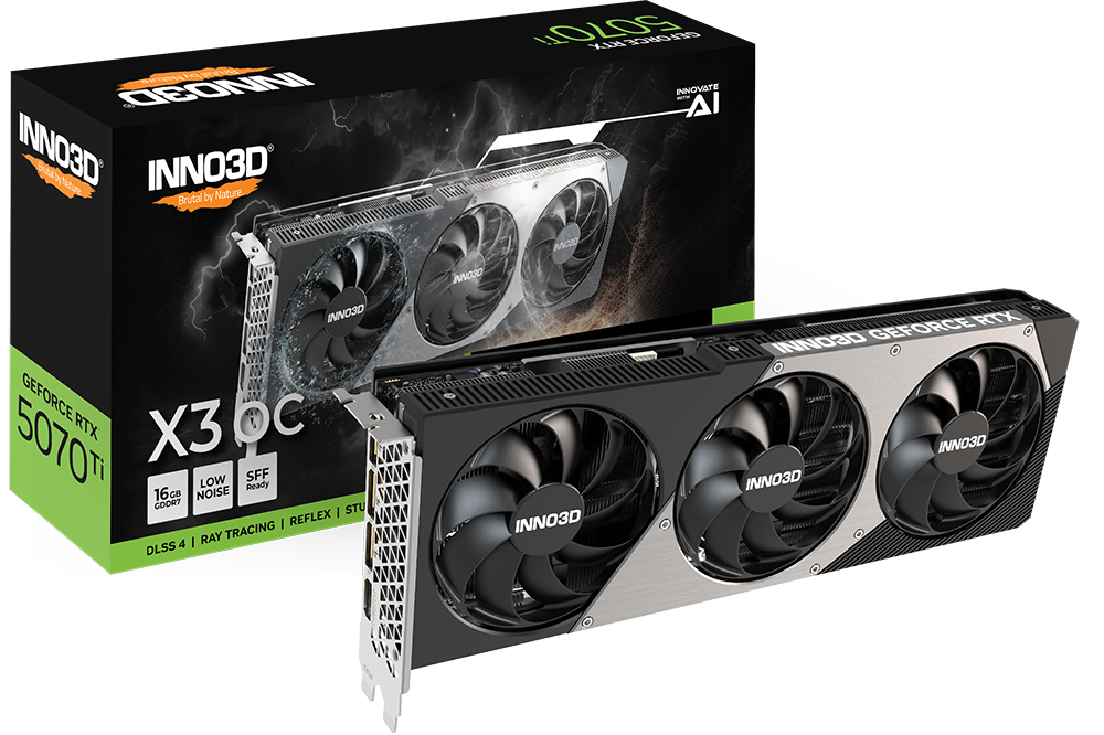 INNO3D GeForce RTX 5070 Ti X3 OC 显示卡16GB GDDR7