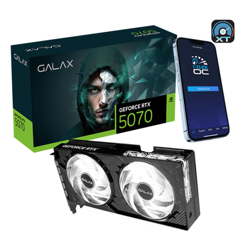 GALAX GeForce RTX 5070 1 Click OC 显示卡12GB GDDR7 