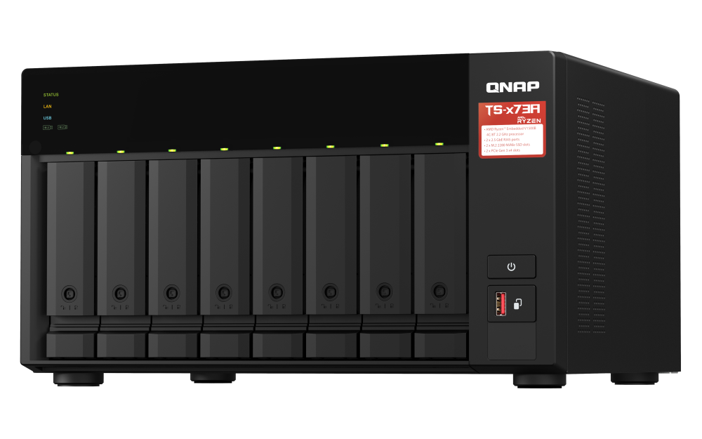 QNAP TS-873A 8-Bay 中小企NAS 可存储M.2 2280 SSD 