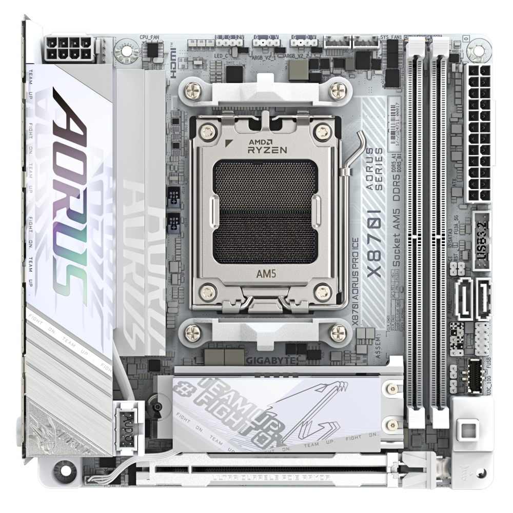 GIGABYTE 技嘉X870I AORUS PRO ICE ITX 主机板(DDR5) 