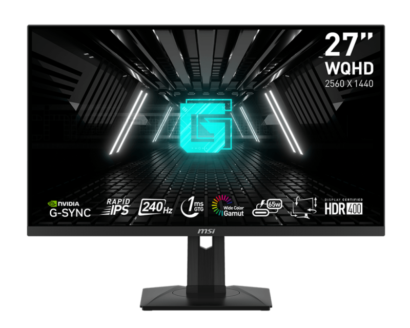 MSI G274QPX 27" MONITOR 量子電競顯示器 (QHD 240Hz 0.01ms ClearMR 13000 True Black 400)