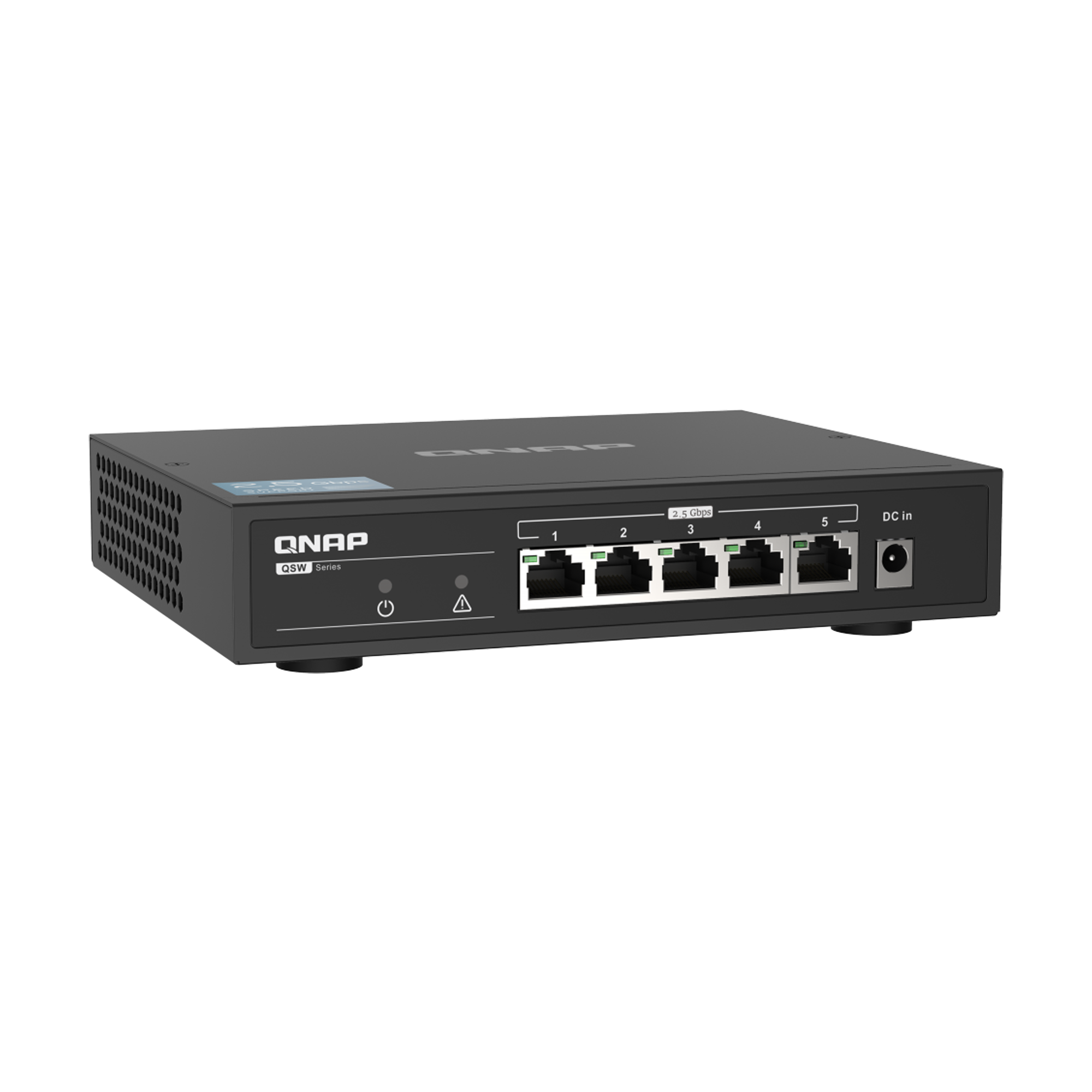 QNAP QSW-1105-5T 无网管型交换器5埠5Ports 2.5GbE 25Gbps 