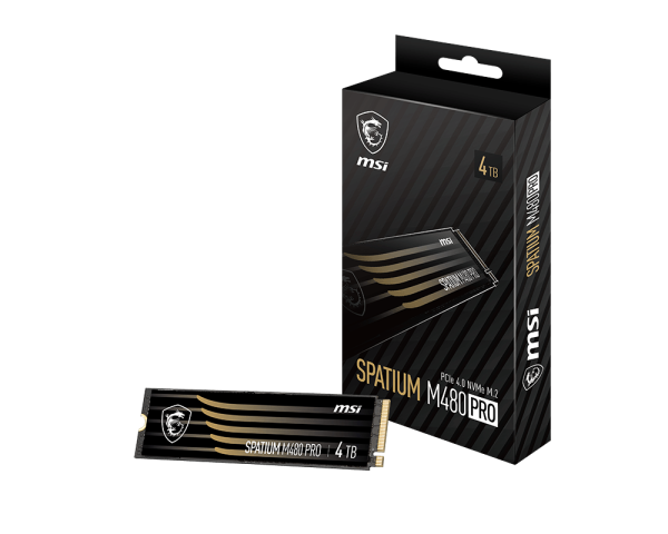 MSI 微星SPATIUM M480 PRO SSD 固态硬碟TLC PCIe 4.0 NVMe M.2 2280 