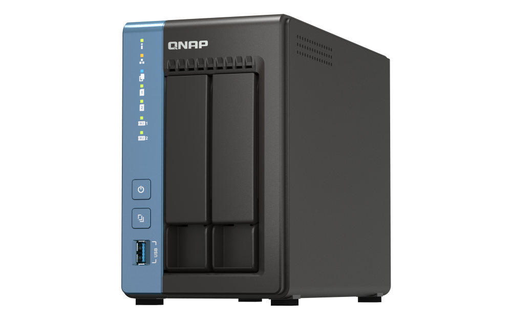 QNAP TS-216 2-Bay 家用NAS 可存储M.2 2280 SSD 