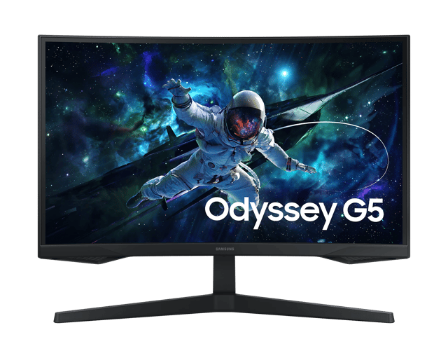 Samsung 三星27" Odyssey G5 电竞显示器27" / WQHD / 165Hz / VA / Curved 1000R / HDR10 / FreeSync-2560 x 1440