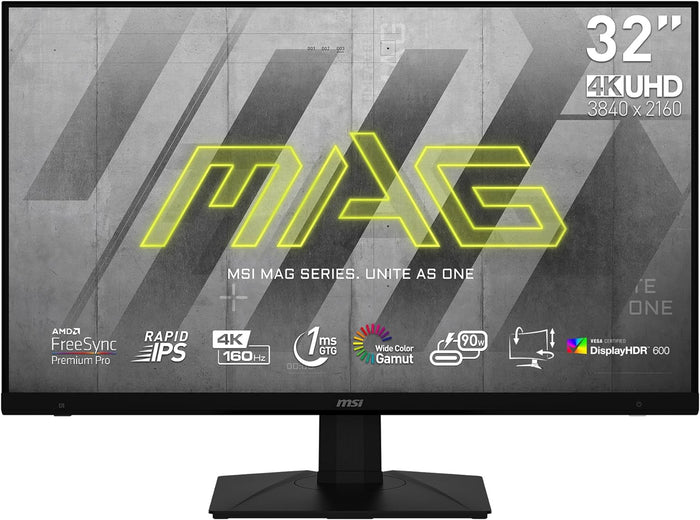 MSI MAG323UPF 32" MONITOR 電競顯示器 (4K UHD 160Hz 0.01ms 10 bits ClearMR 13000 True Black 400)