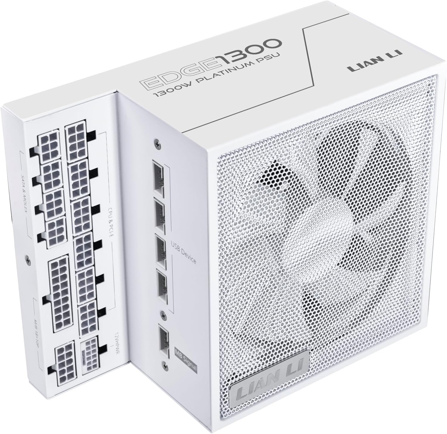 LIAN LI 联力EDGE 1300W 80Plus Platinum Fully Modular 铂金牌全模组主机电源黑/白ATX3.1 