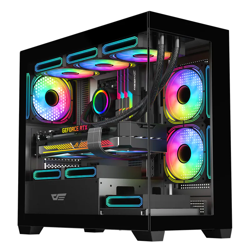 DarkFlash DS900M M-ATX Case 无侧柱海景机箱