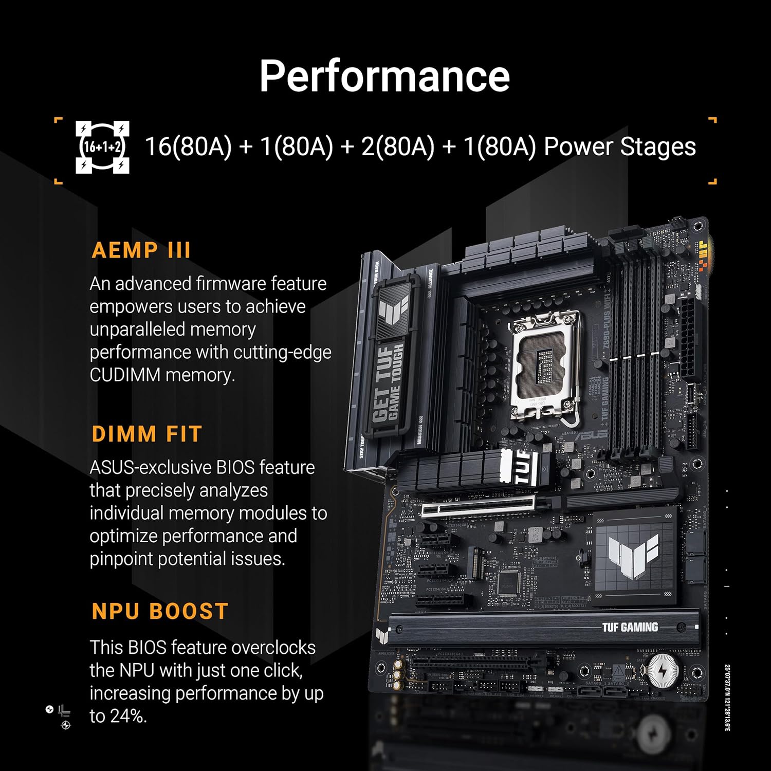 ASUS 華碩 TUF GAMING Z890-PLUS WIFI ATX 主機板 DDR5