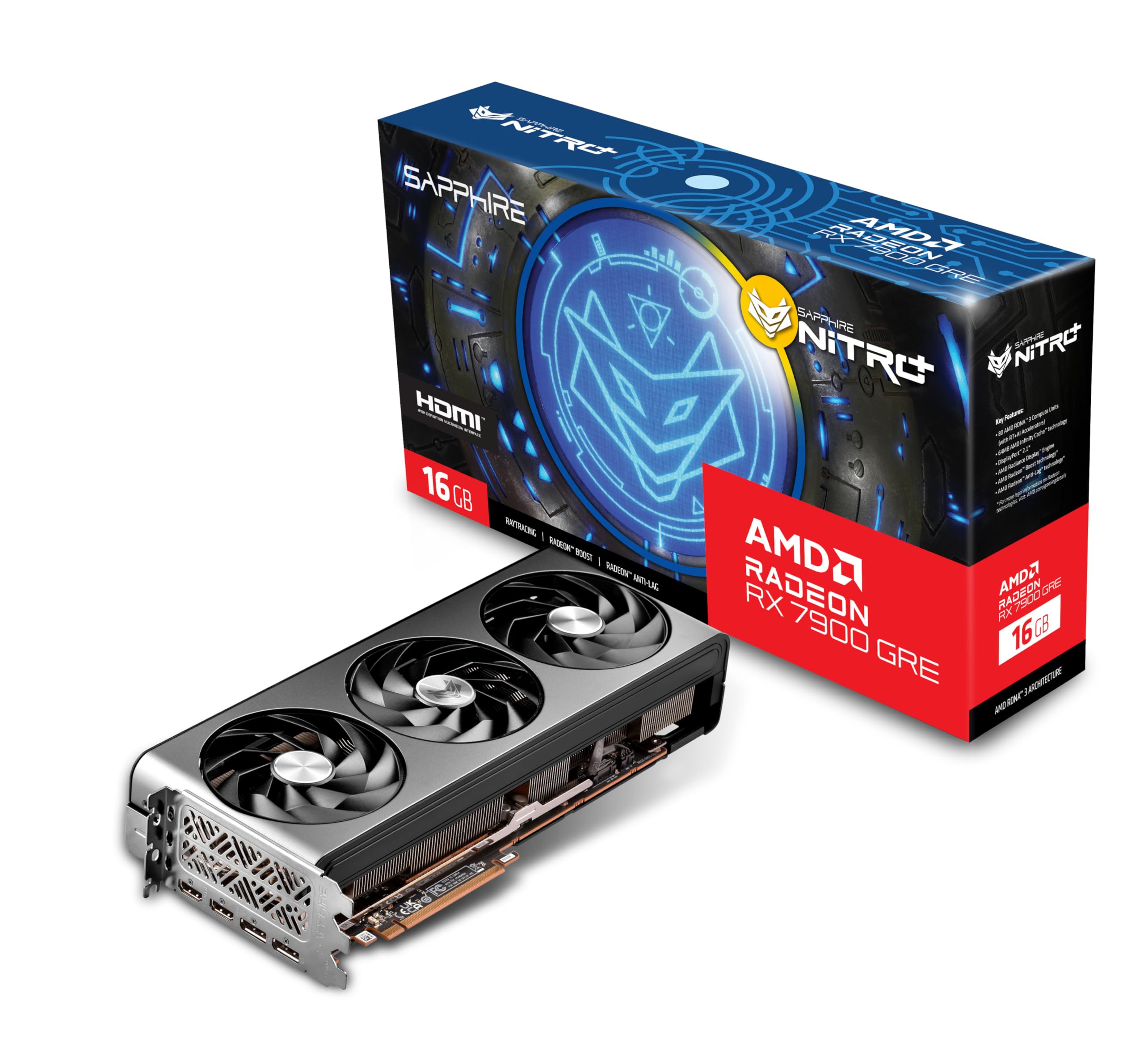 SAPPHIRE GAMING NITRO+ AMD Radeon RX 7900GRE OC 顯示卡 16G