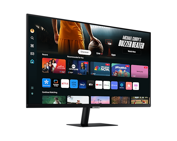 SAMSUNG三星 M7 4K 32" 次世代智能顯示器 MONITOR (2024) (32" / UHD [3840 x 2160] / 60Hz / VA / 4ms / HDR10 / Type-C / 65W / 內置喇叭) 黑/白