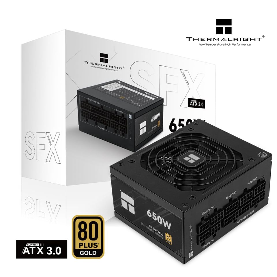 ThermalRight 利民 TGFX650 650W 80Plus Gold 金牌 全模組 SFX 主機電源 (5年保)