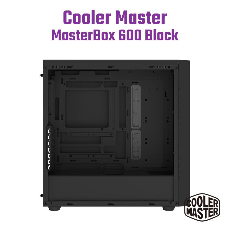 (内附4把ARGB风扇) Cooler Master MasterBox 600 ATX 机箱黑/ 白RGB MB600 