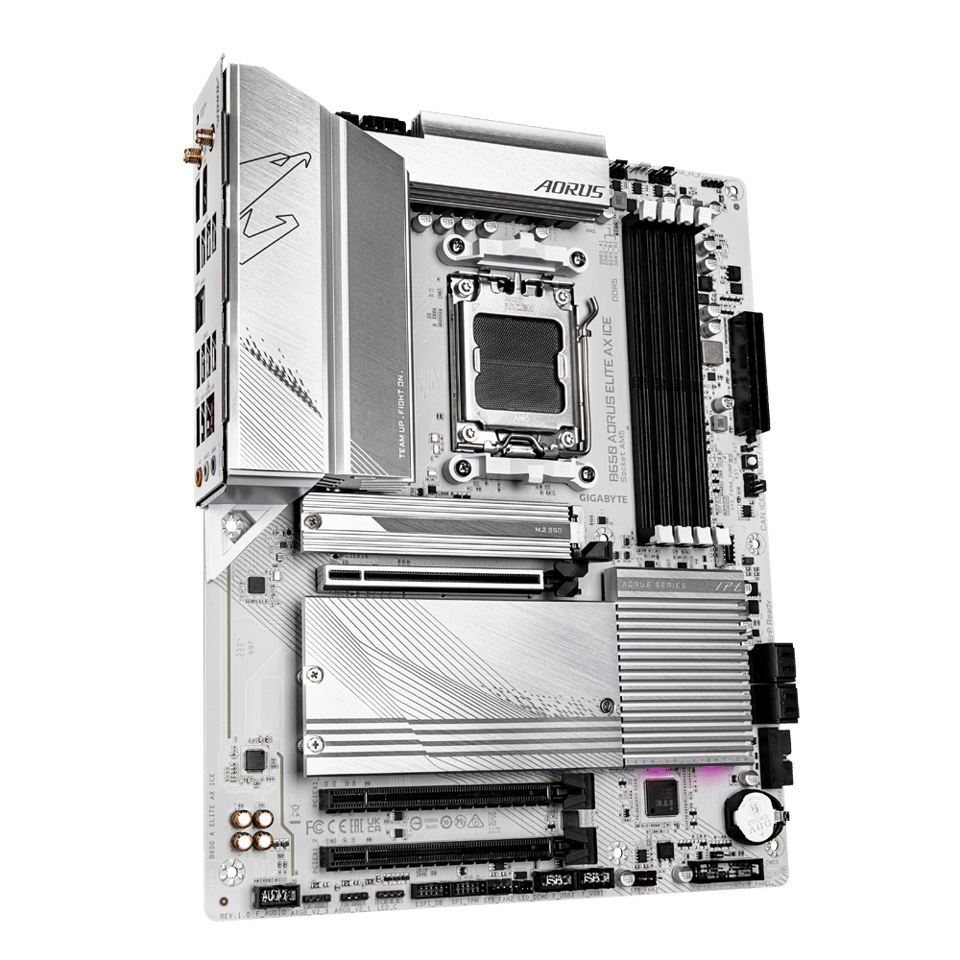 全白 GIGABYTE 技嘉 B650 AORUS ELITE AX ICE ATX 主機板 (DDR5)