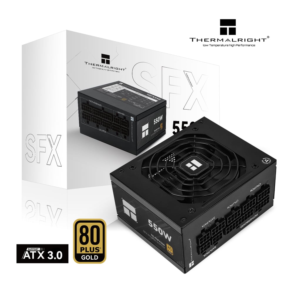 ThermalRight 利民TGFX550 550W 80Plus Gold 金牌全模组SFX 主机电源(5年保) 