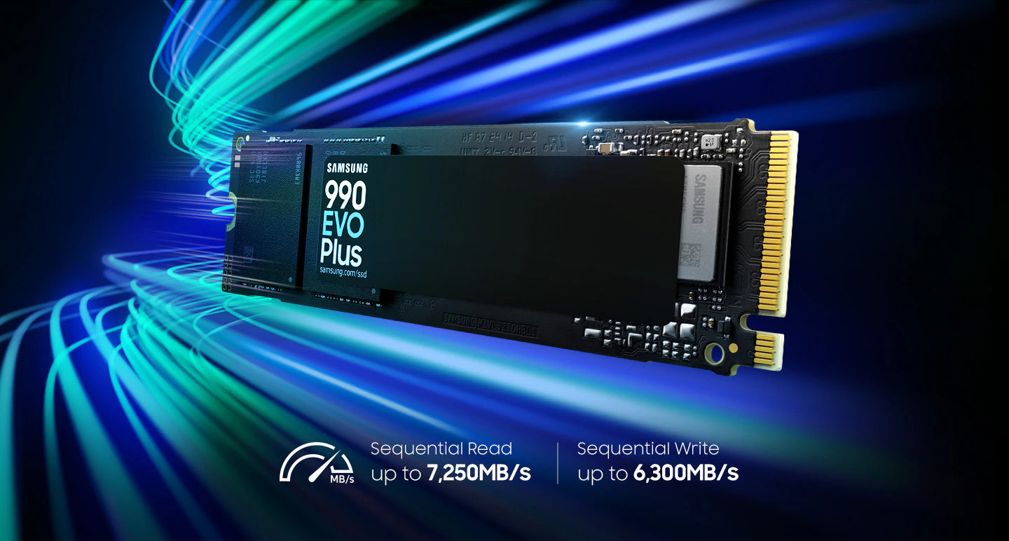 Samsung 990 EVO PLUS M.2 NVME SSD 固态硬碟7250MB/s