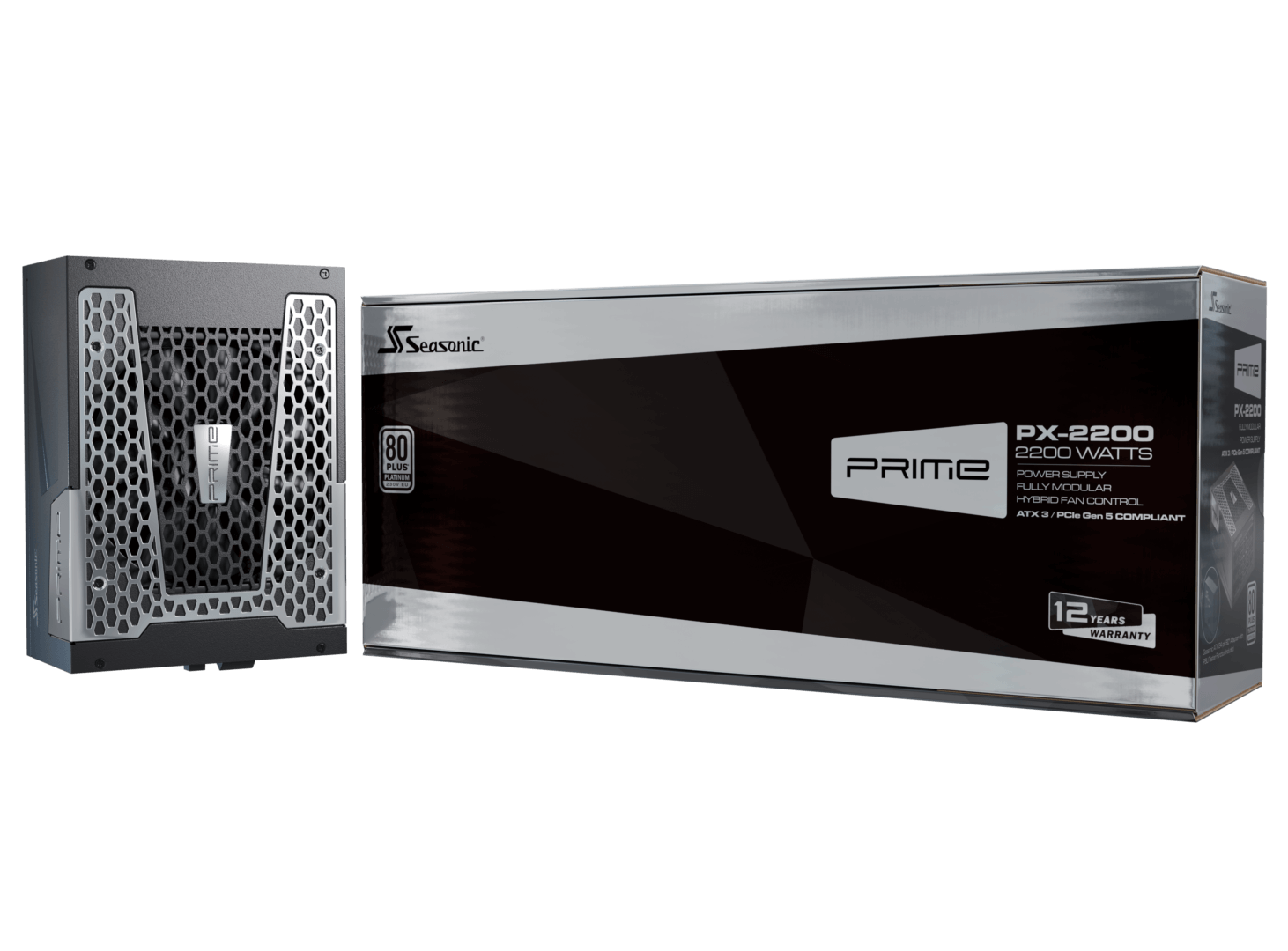 Seasonic Prime Platinum PX-2200 ATX 3.1 & PCIe 5.1 80 Plus Platinum 全模組鉑金主機電源