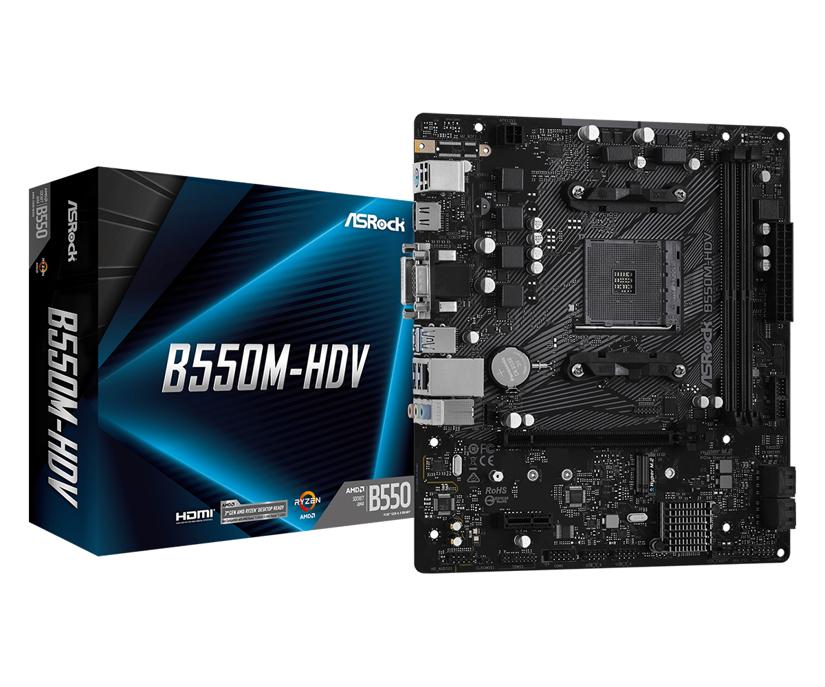 ASRock B550M-HDV 主機板 (DDR4)