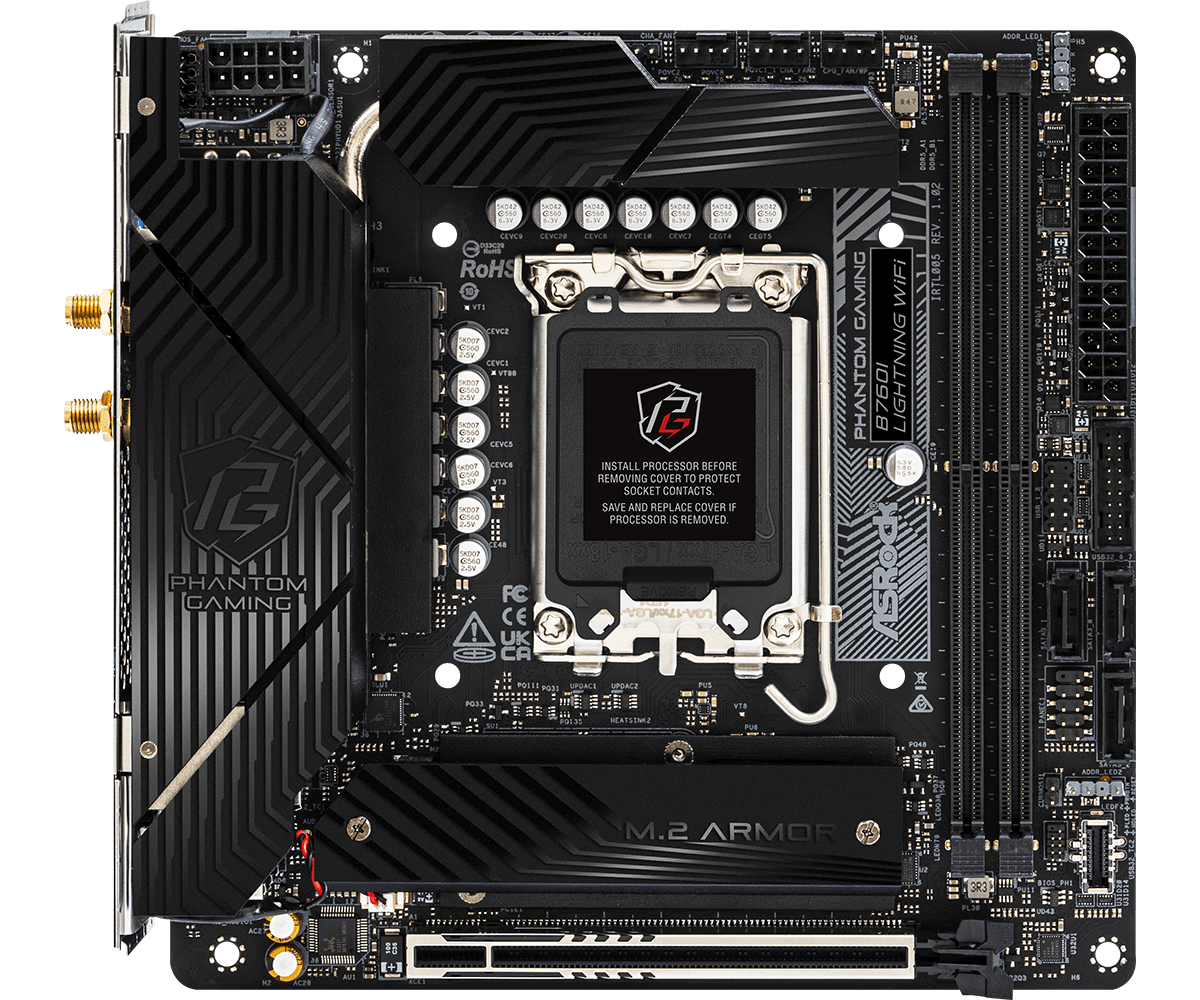 ASRock 華擎 Phantom Gaming B760I Lightning WiFi ITX 主機板 (DDR5)