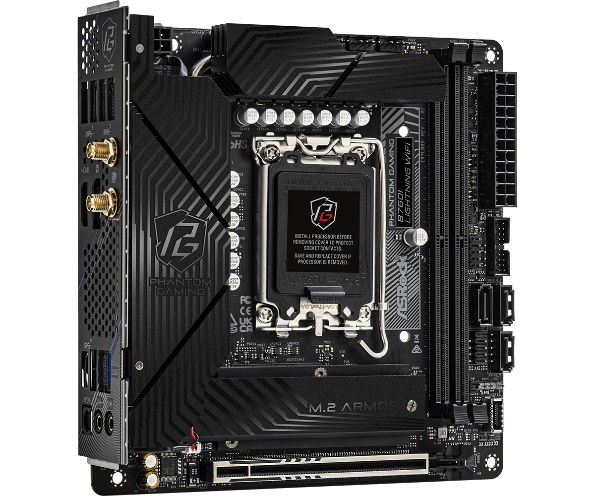 ASRock 華擎 Phantom Gaming B760I Lightning WiFi ITX 主機板 (DDR5)