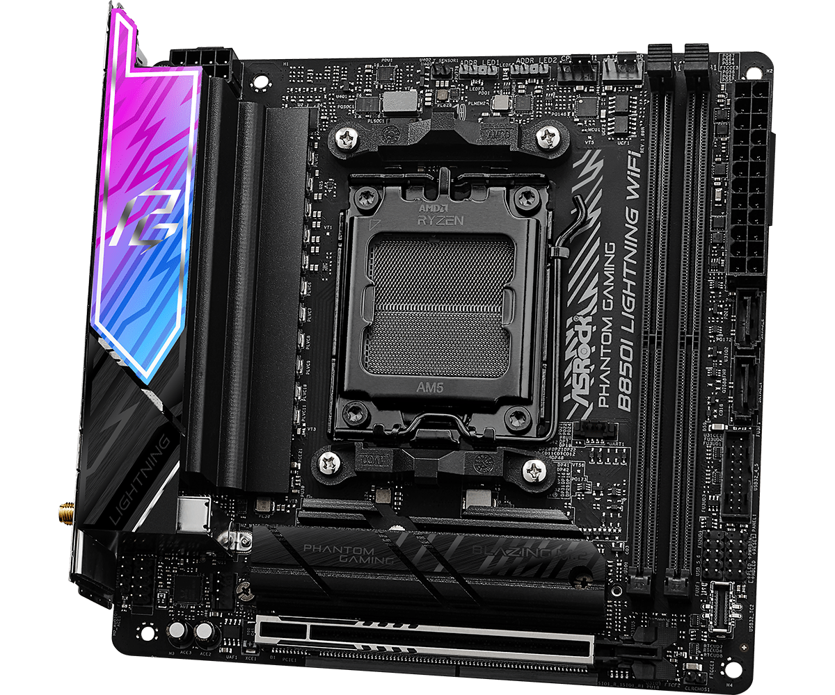 ASRock 华擎PHANTOM GAMING B850I Lightning WiFi ITX 主机板