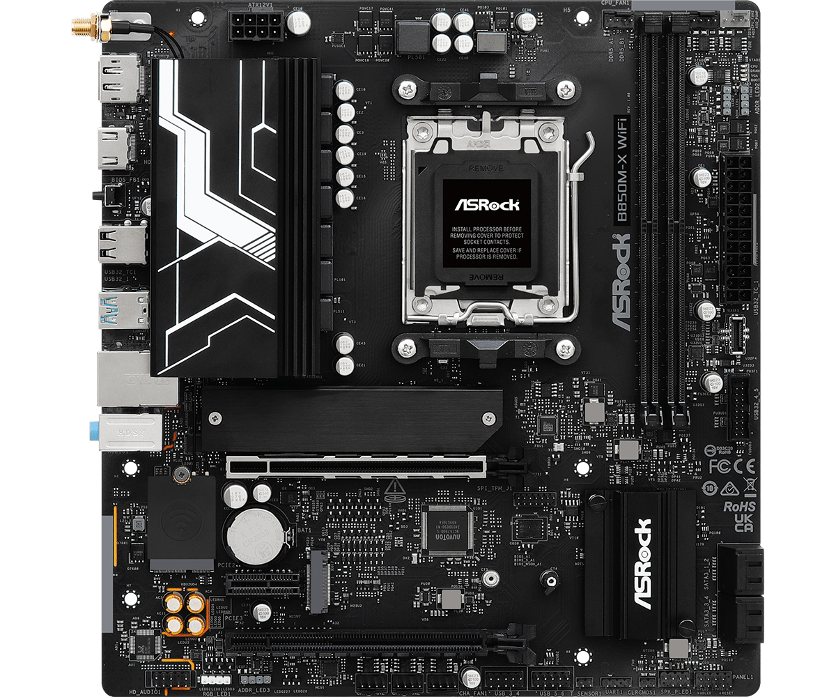 ASRock 华擎B850M-X WiFi MATX 主机板