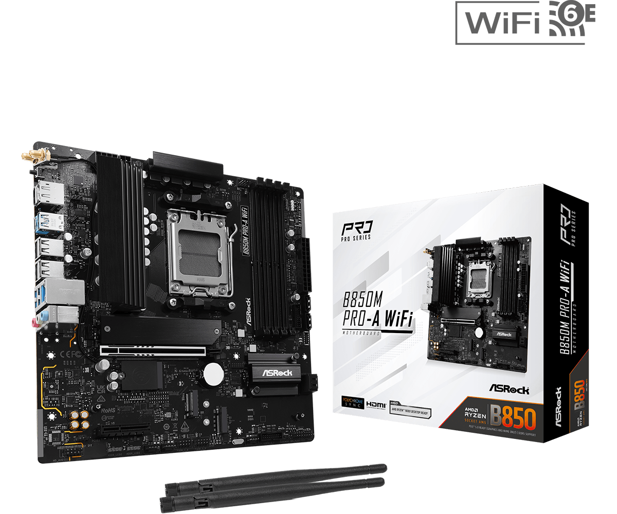 ASRock B850M Pro-A WiFi MATX 主機板