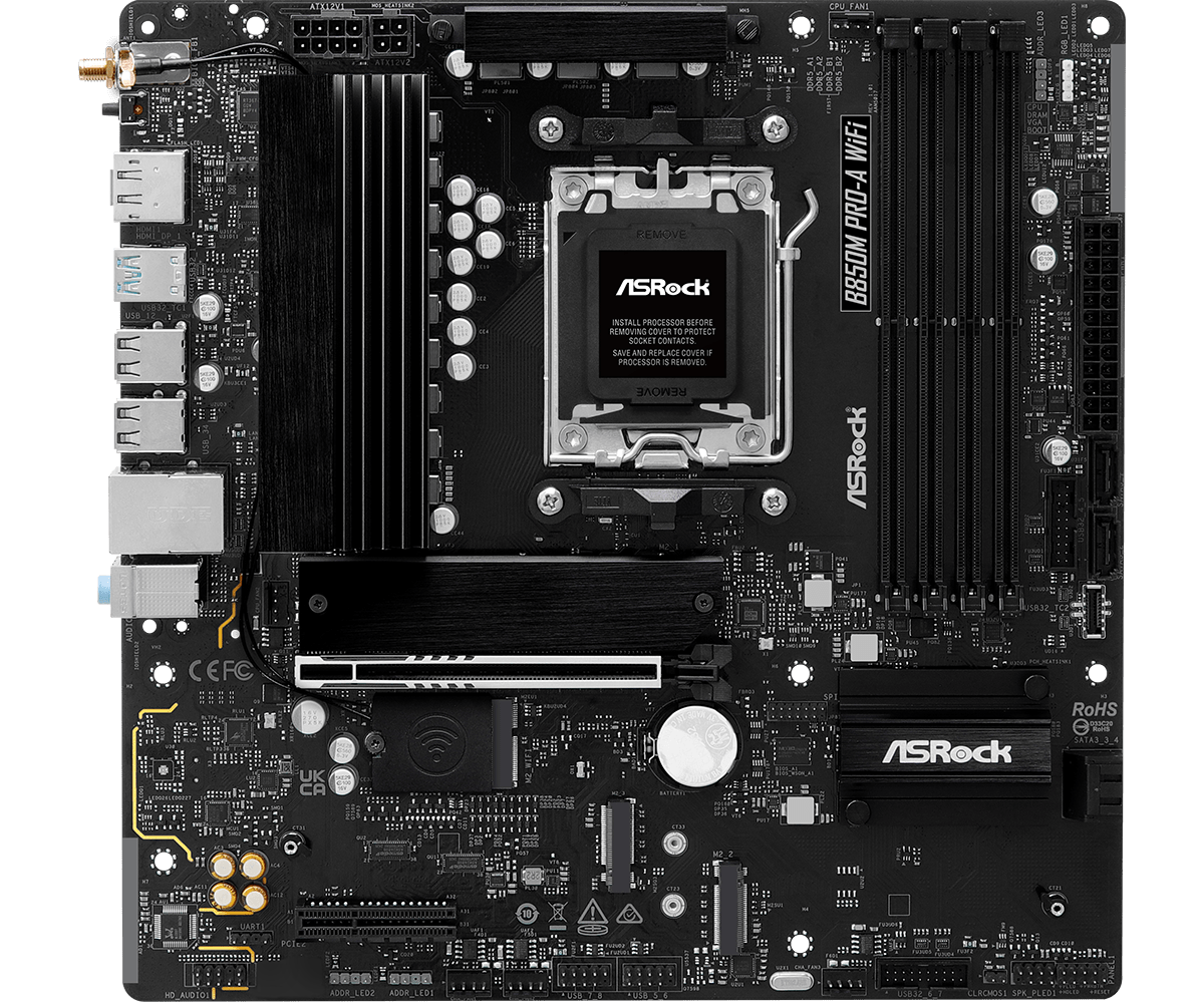 ASRock B850M Pro-A WiFi MATX 主機板