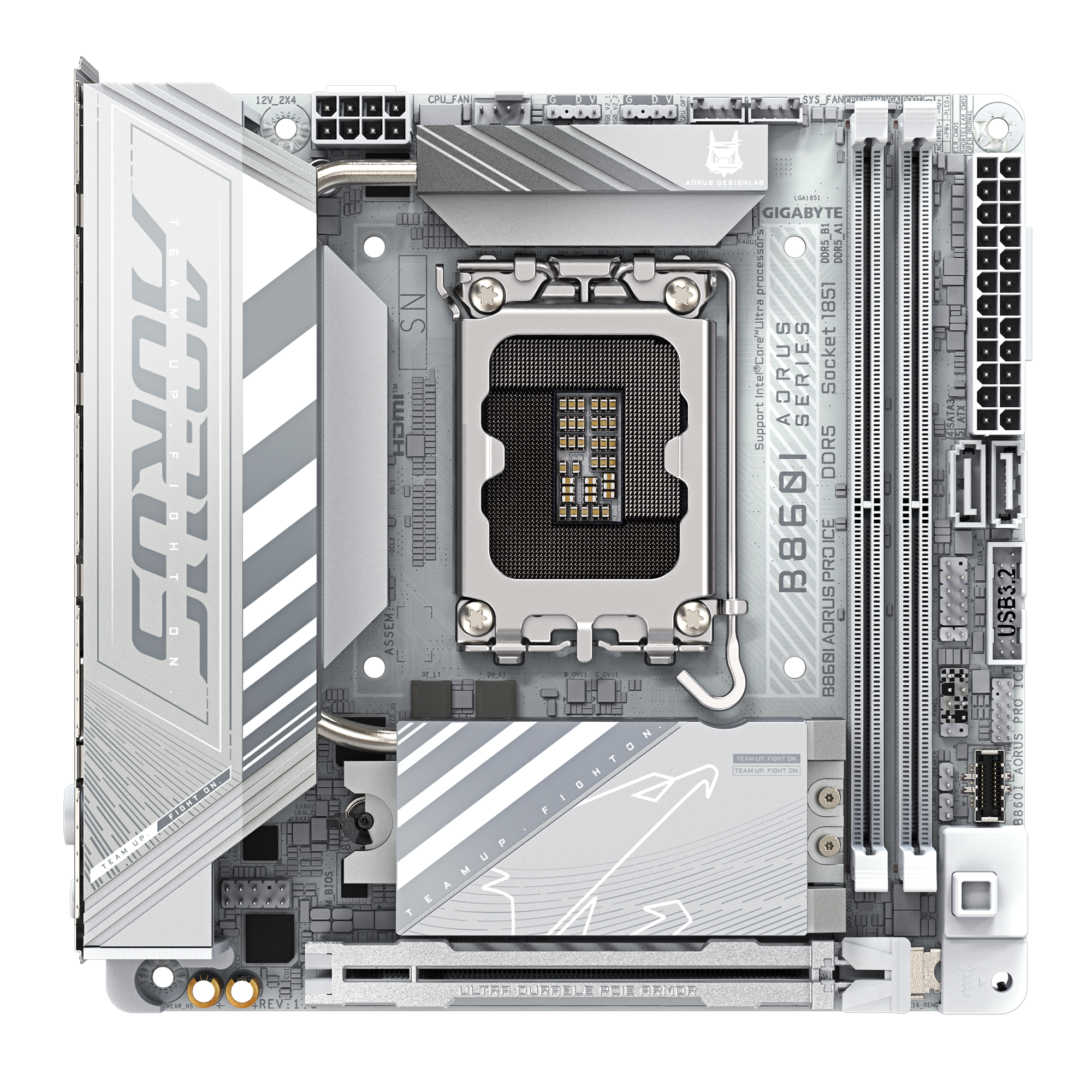 GIGABYTE B860I AORUS PRO ITX 白色主機板