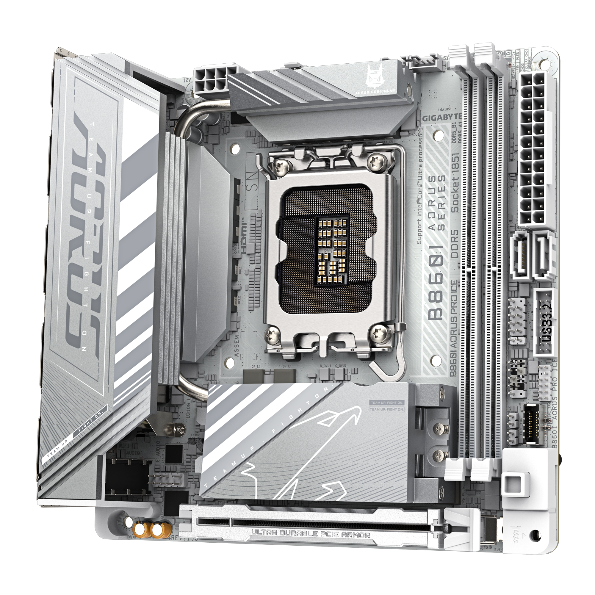 GIGABYTE B860I AORUS PRO ITX 白色主機板