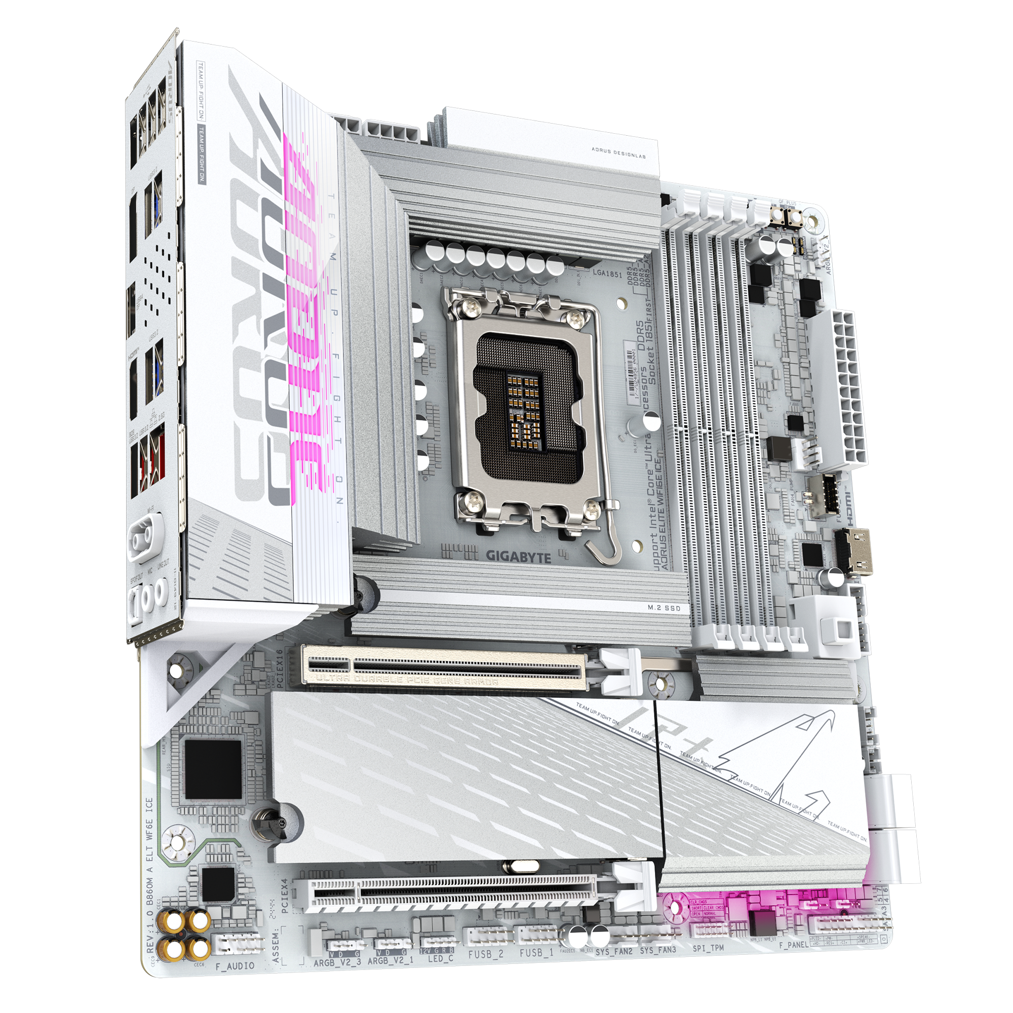 GIGABYTE 技嘉B860M AORUS ELITE WIFI6E ICE MATX 白色主机板