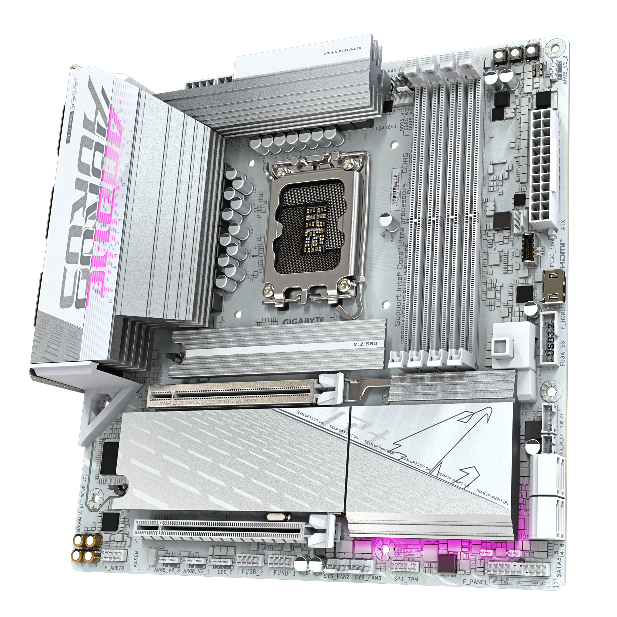 GIGABYTE 技嘉B860M AORUS ELITE WIFI6E ICE MATX 白色主机板