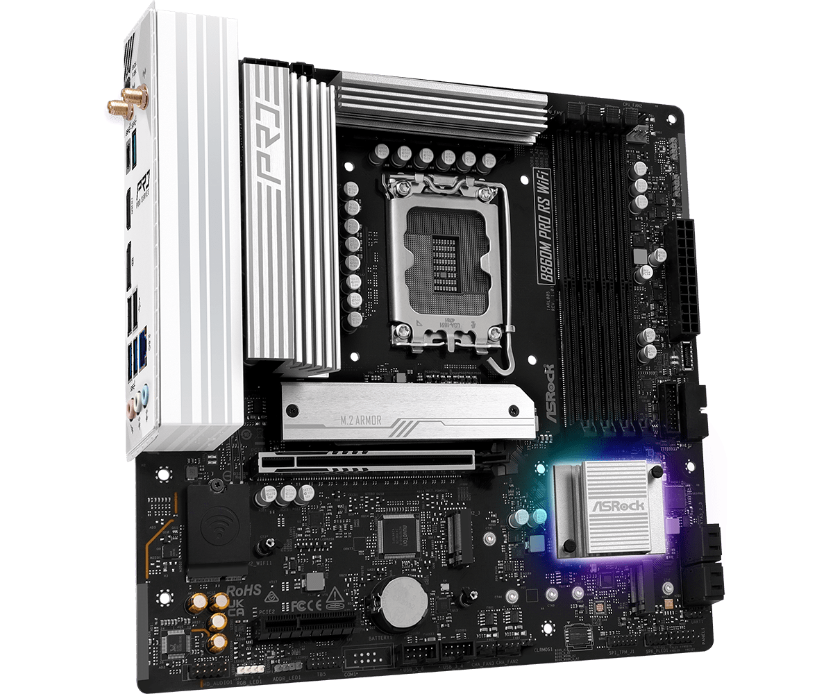 ASRock 華擎 B860M Pro RS WiFi MATX 主機板