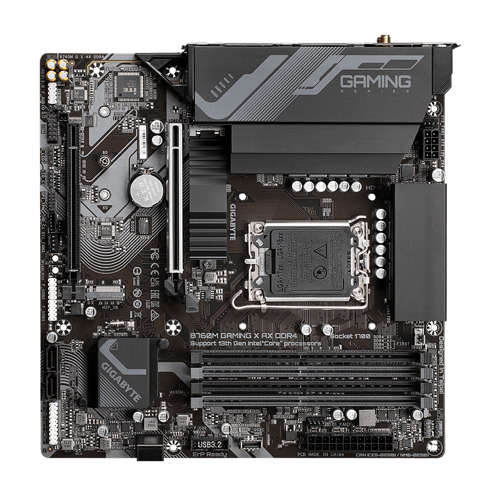 GIGABYTE 技嘉 B760M GAMING X AX DDR4 Micro-ATX 主機板 (DDR4)