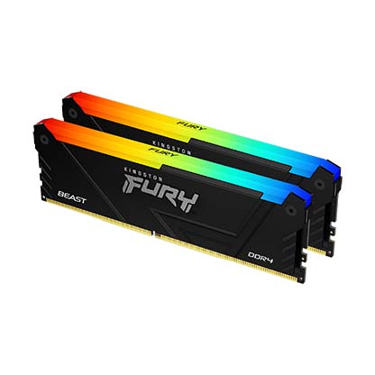 KINGSTON FURY BEAST DDR4 RGB 3200MHz C16 KIT RAM 記憶體