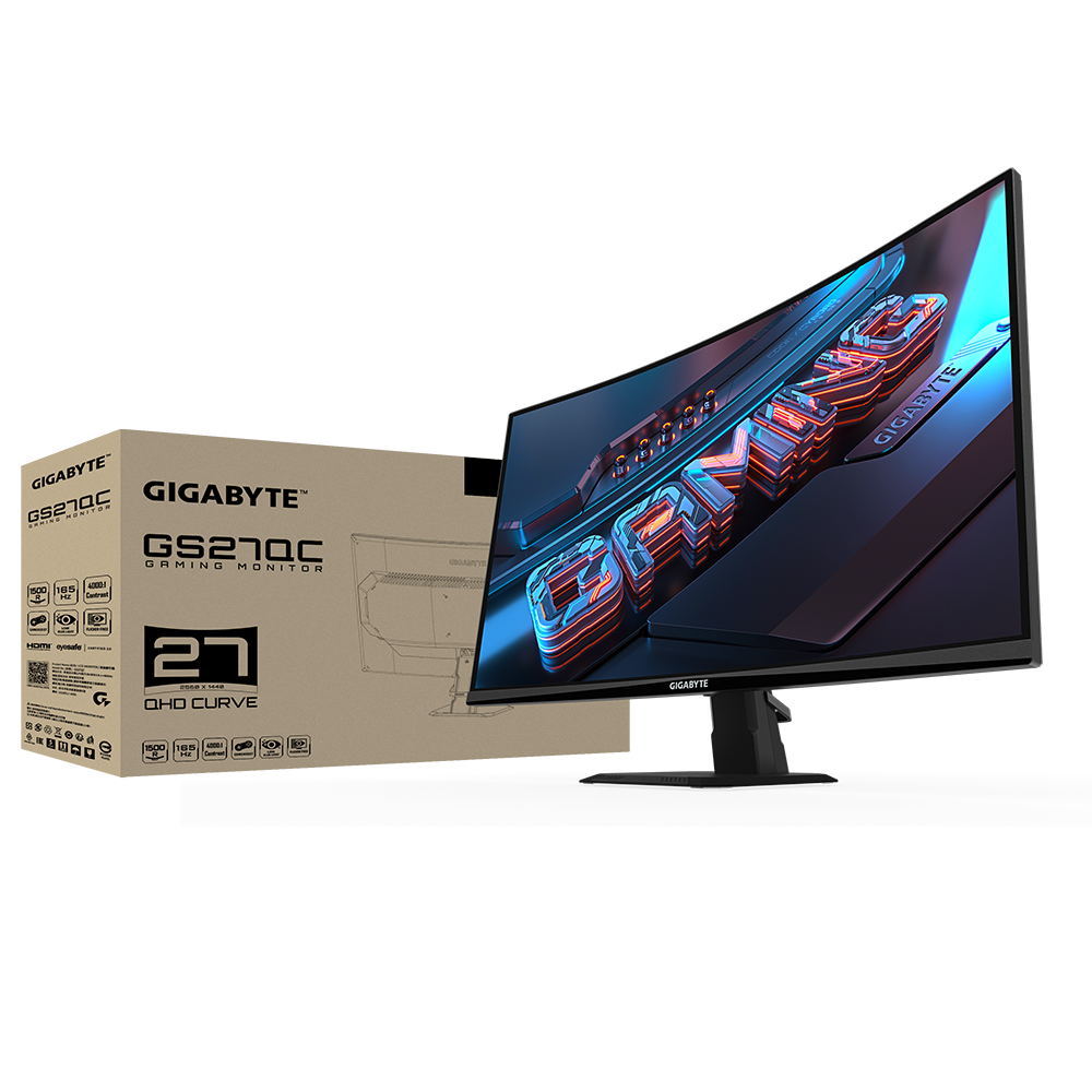 Gigabyte GS27QC 27" VA 165Hz 1500R Gaming Monitor 電競顯示器 - 2560 x 1440