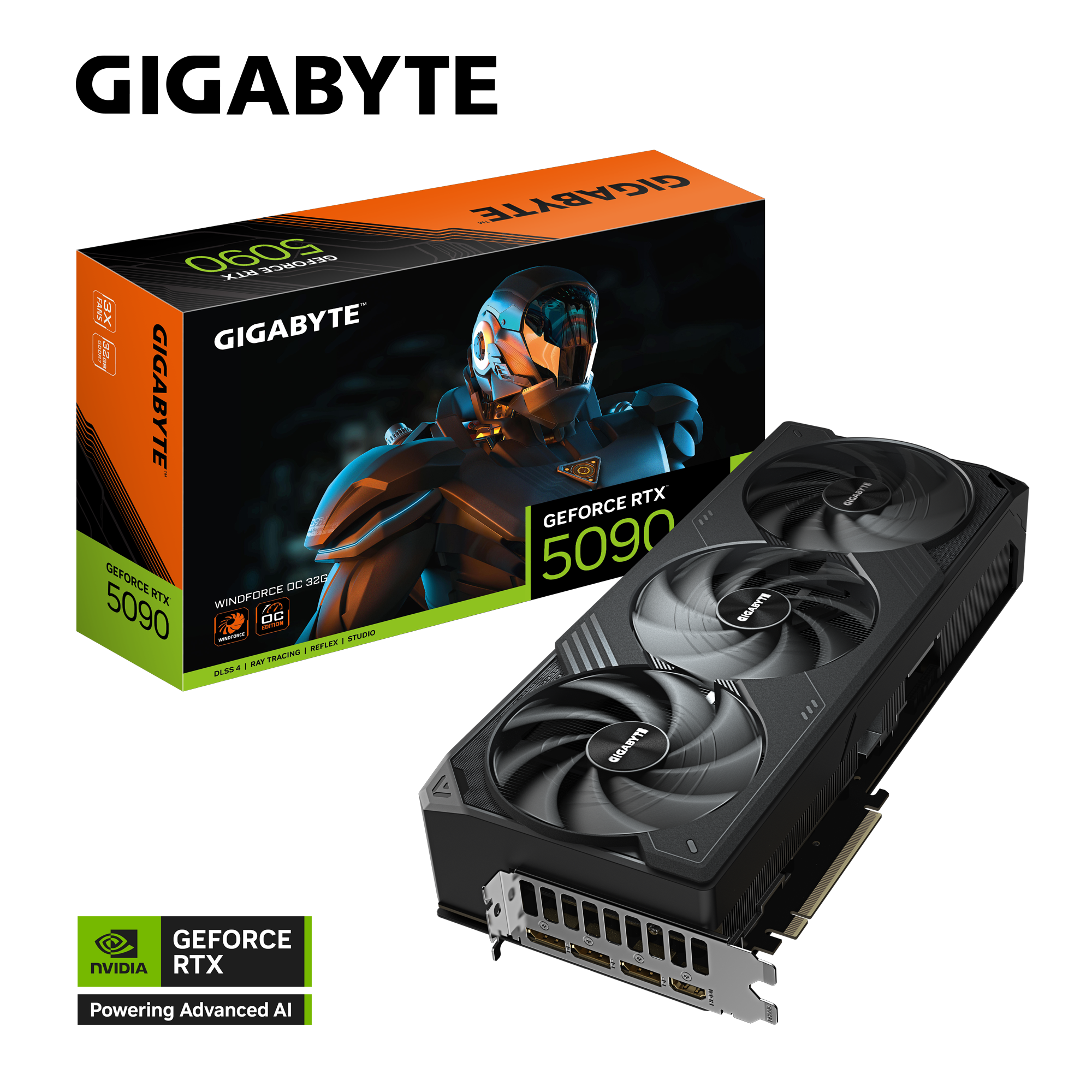 GIGABYTE 技嘉 GeForce RTX 5090 WINDFORCE OC 32GB 顯示卡