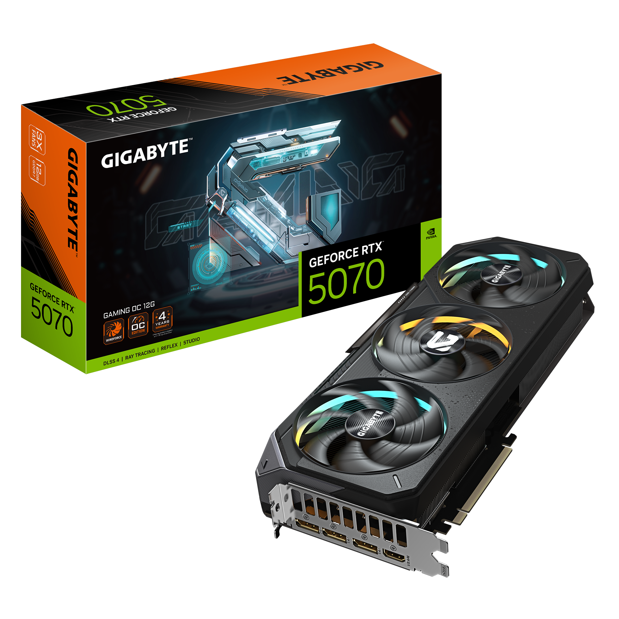 Gigabyte 技嘉GeForce RTX 5070 Gaming OC 显示卡12GB GDDR7 