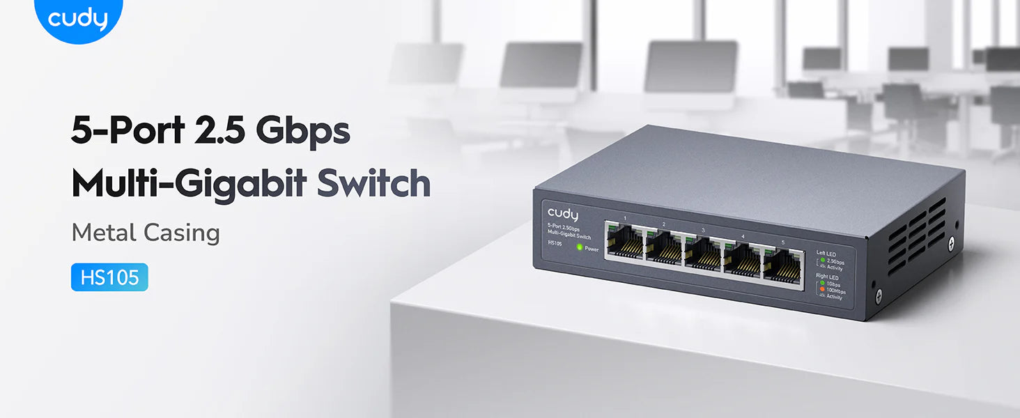 Cudy 多酷HS105 5 Port Gigabit Switch 交换器