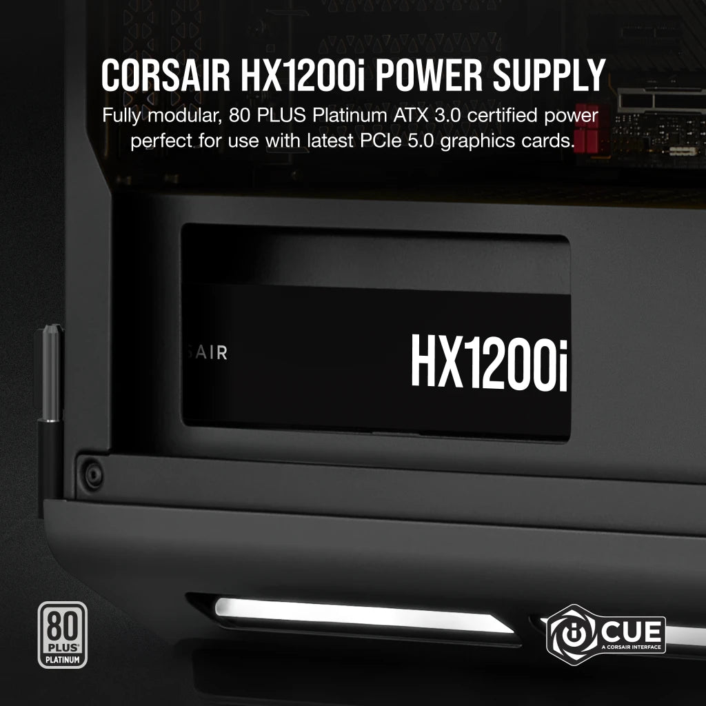 CORSAIR HX1200i 1200W 80Plus Platinum Fully Modular 鉑金牌 全模組 主機電源 ATX3.1 PCIE5.1