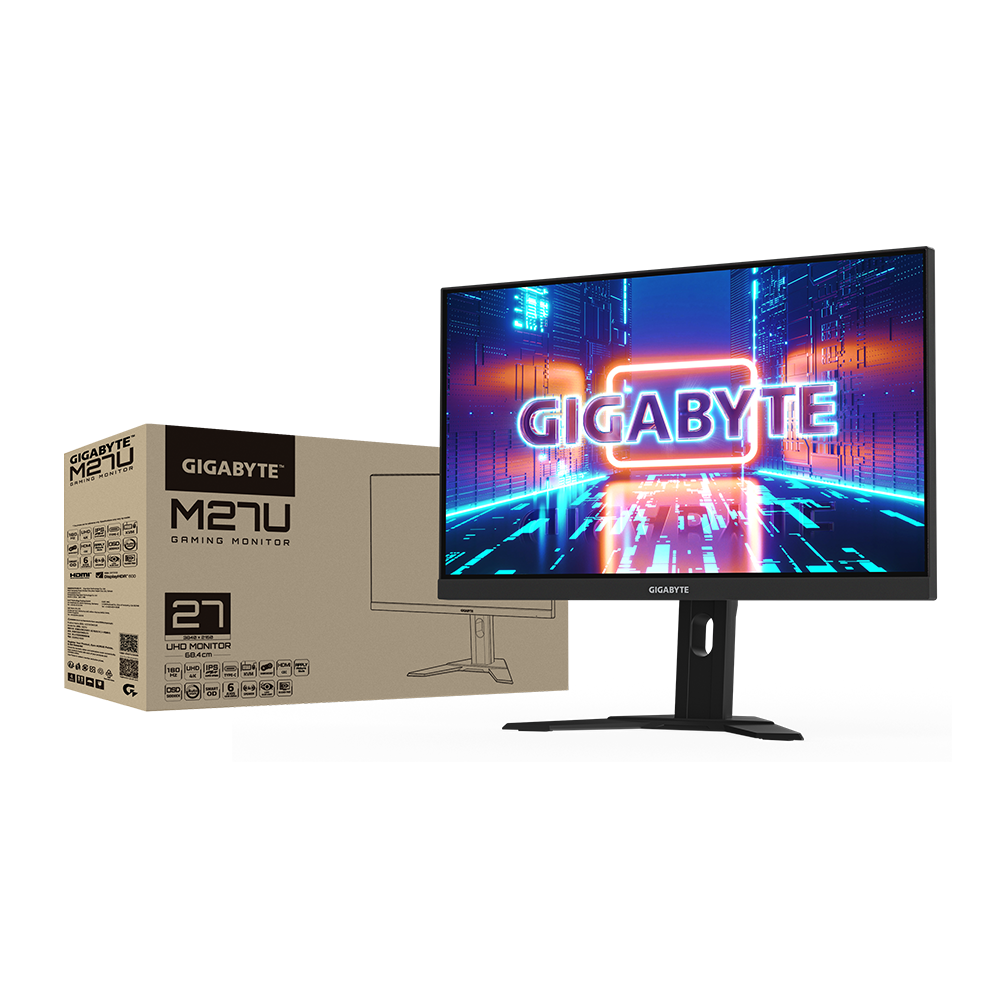 GIGABYTE 技嘉M27U 电竞显示器(27吋/ UHD [3840 x 2160] / IPS / 165Hz / 1 ms GTG) 