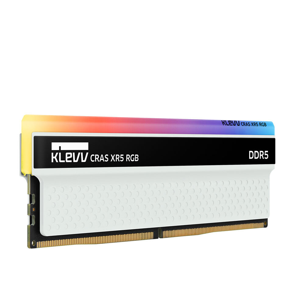 【電腦節限定】KLEVV Cras XR5 RGB DDR5 記憶體 白 (Support XMP & EXPO)