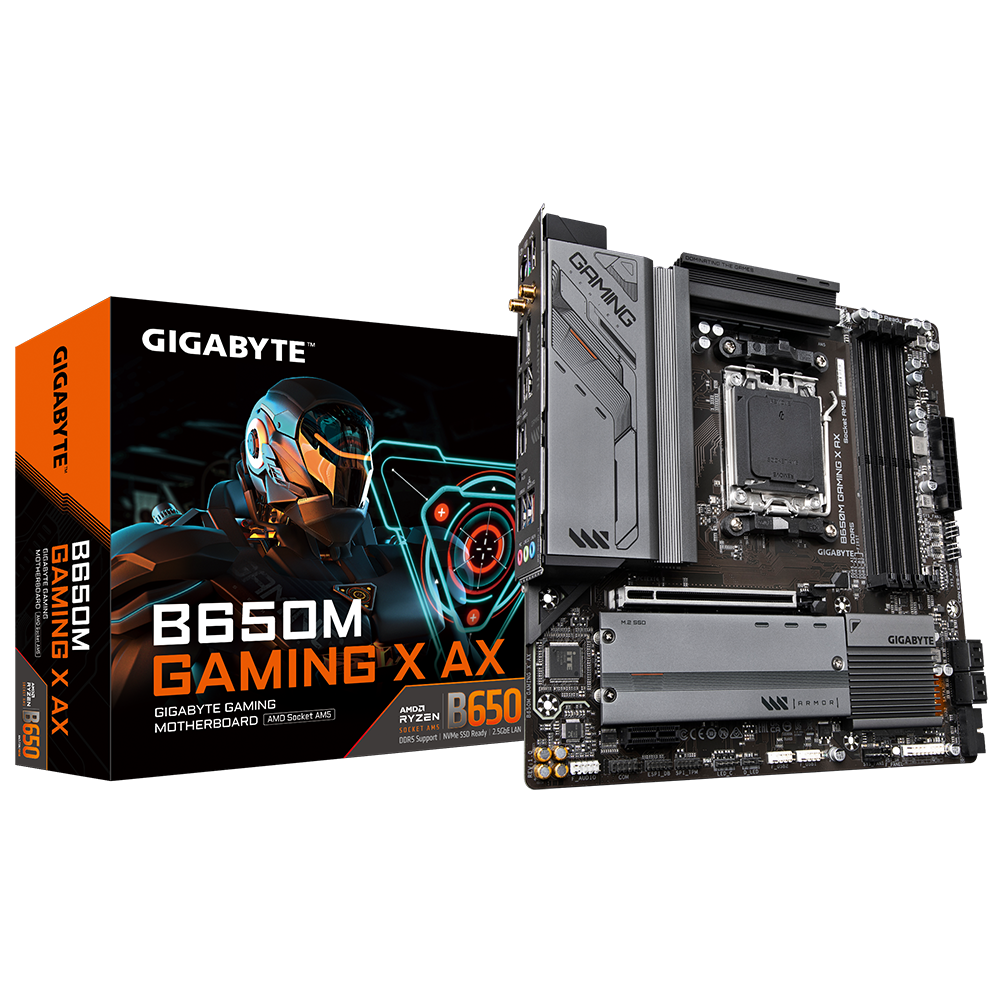 GIGABYTE 技嘉B650M GAMING X AX Micro-ATX 主机板(DDR5) 