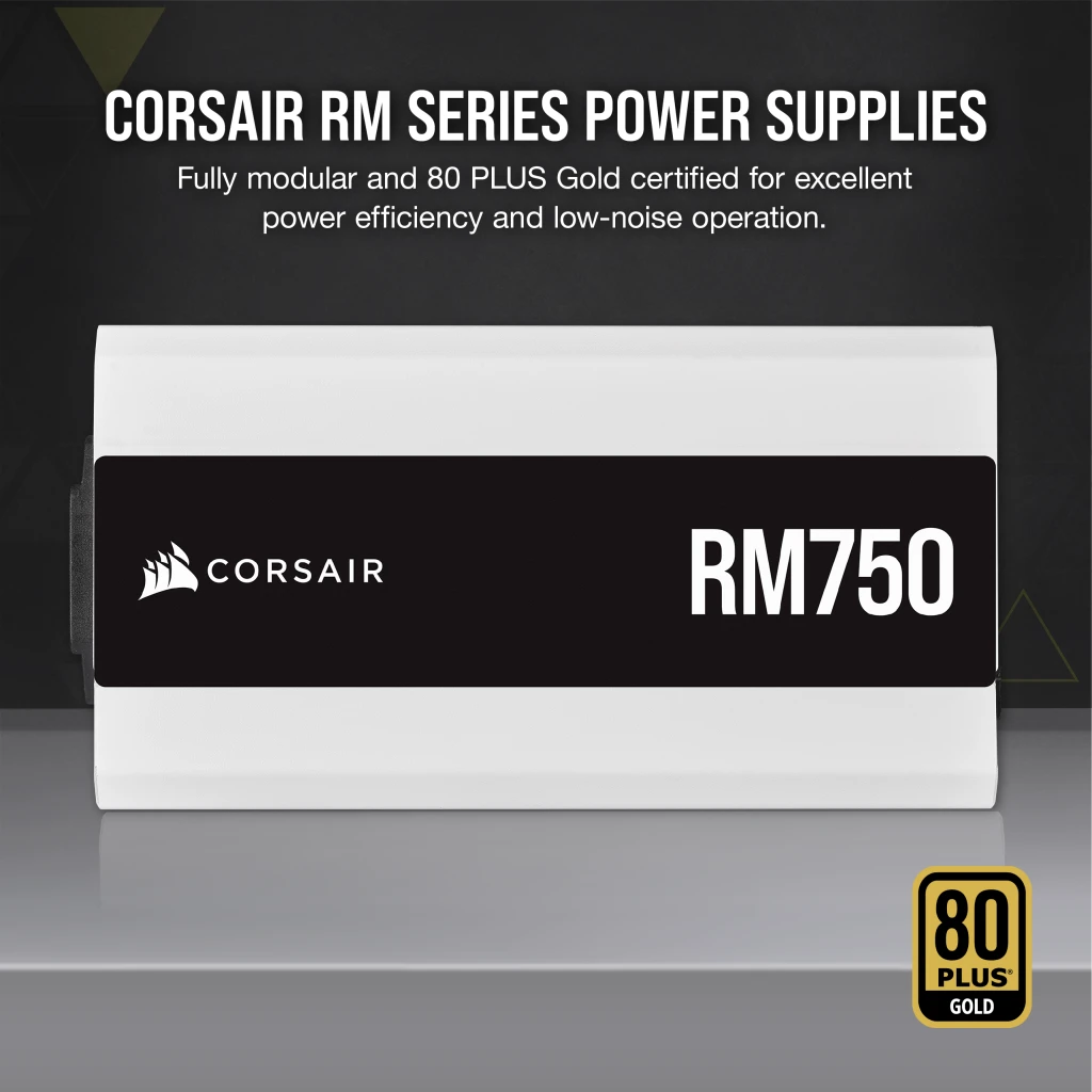 CORSAIR RM750 750W 80Plus Gold Fully Modular 金牌 全模組 主機電源 白色