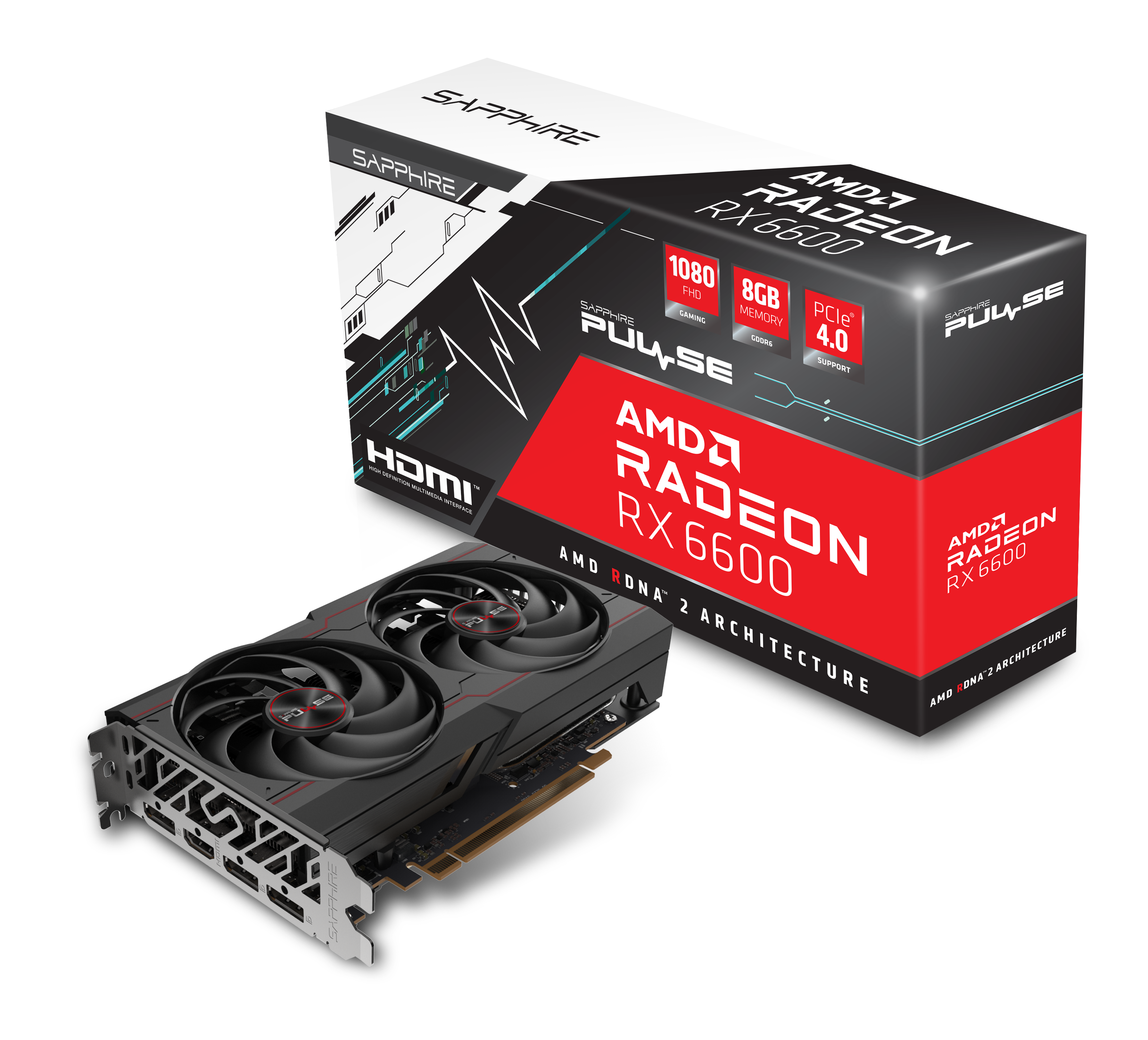 SAPPHIRE PULSE Radeon RX 6600 顯示卡 8GB GDDR6