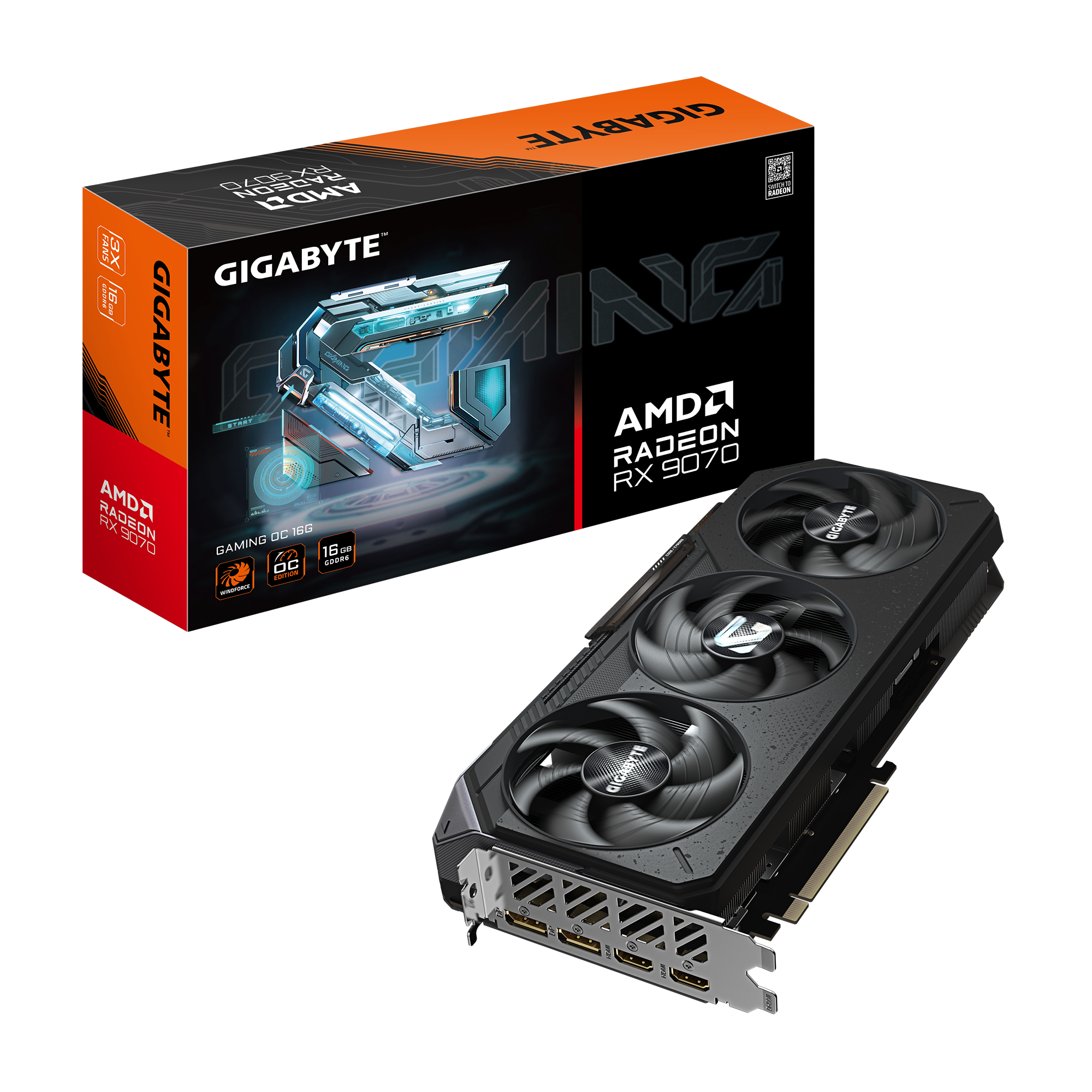 Gigabyte 技嘉Gaming OC AMD Radeon RX 9070 显示卡16GB 